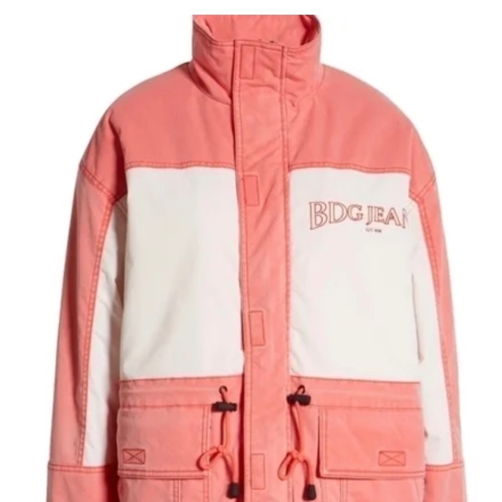 Urban Outfitters BDG Colorblock Pink White Zippered Jacket Winston